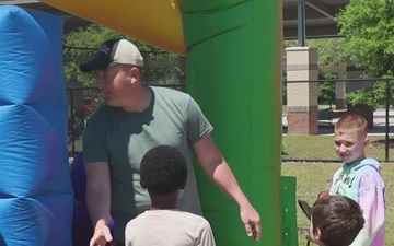 Bolden Elementary Middle School hosts a carnival for Month of the Military Child