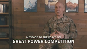 CSAF Leadership Short on Great Power Competition - Message To The Force on GPC