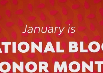 January is National Blood Donor Month