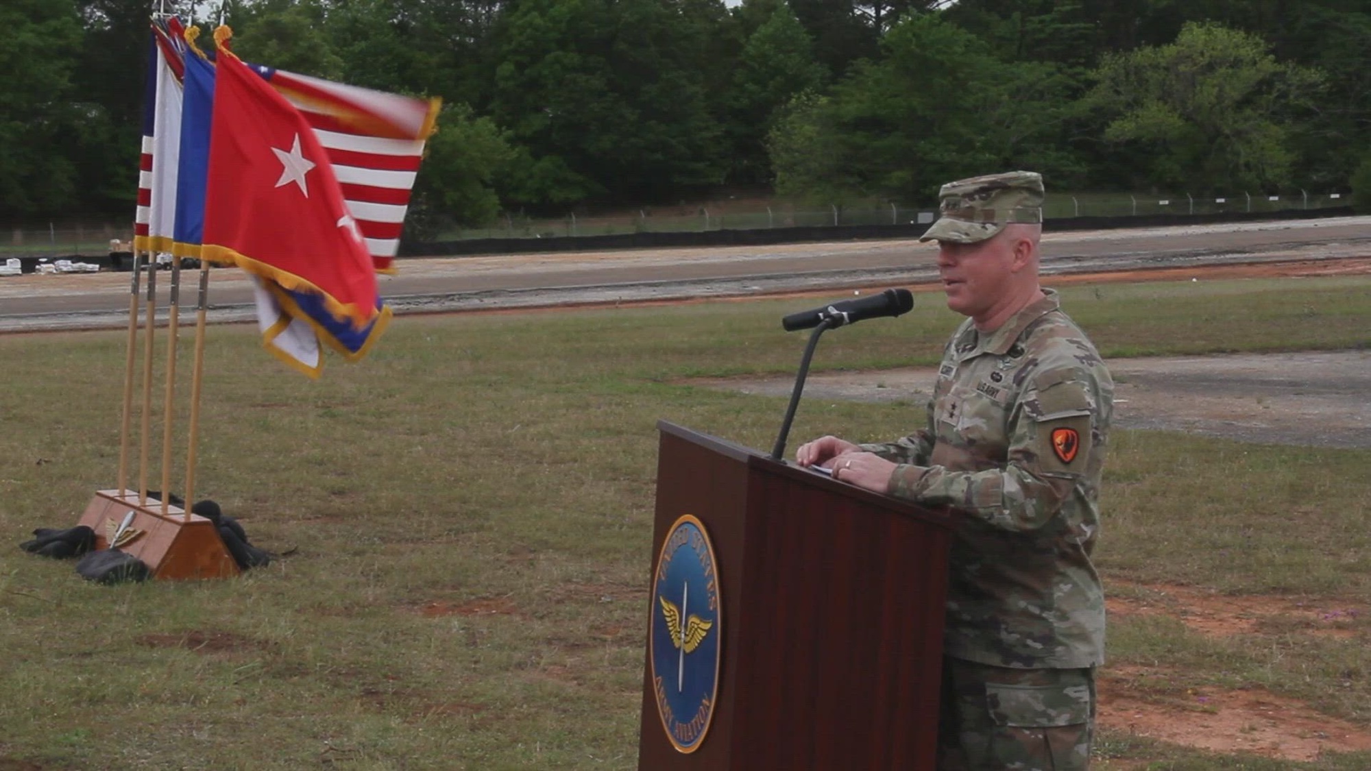 PKG Clean: As the Army Aviation Branch celebrates 41 years, it’s home, Fort Novosel, broke ground on its first barracks building project since 1998. A ceremonial groundbreaking took place on the future complex’s location on April 10, 2024.<br /><br />SPEAKER: Maj. Gen. Michael C. McCurry, U.S. Army Aviation Center of Excellence and Fort Novosel commanding general