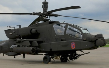 12th CAB AH-64E Apache Guardian helicopters B-Roll