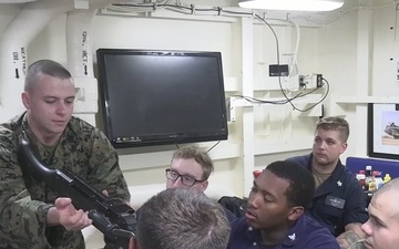 Weapons Familiarization Aboard USS New York