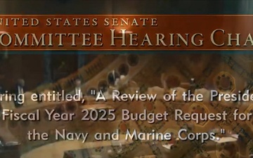Navy, Marine Corps Officials Testify Before Senate on Defense Budget