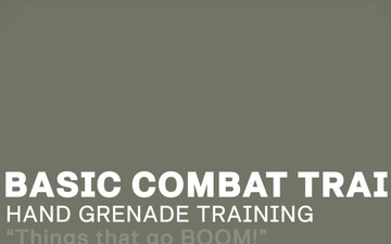CIMT Basic Combat Training - Hand Grenade Training Video