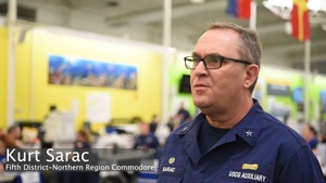 Coast Guard Auxiliary Fifth District-Northern Region Commodore speaks about Auxiliary's role in Key Bridge Unified Command