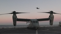 Evening Flight Operations Aboard USS New York (LPD 21)