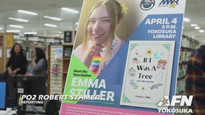 Teen Author reads to children