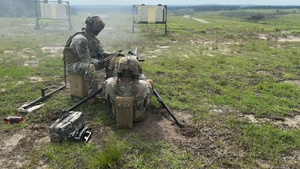 B-ROLL: Army Advisors Fire .50 Cal. Machine Gun