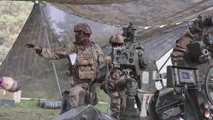 Saber Strike 24 Field Artillery Squadron 2CR Fire Mission B-Roll