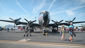 Charleston Airshow 2024 static displays, attendees