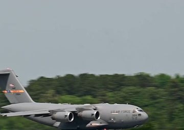 Charleston Airshow 2024 C-17 Globemaster III demonstration