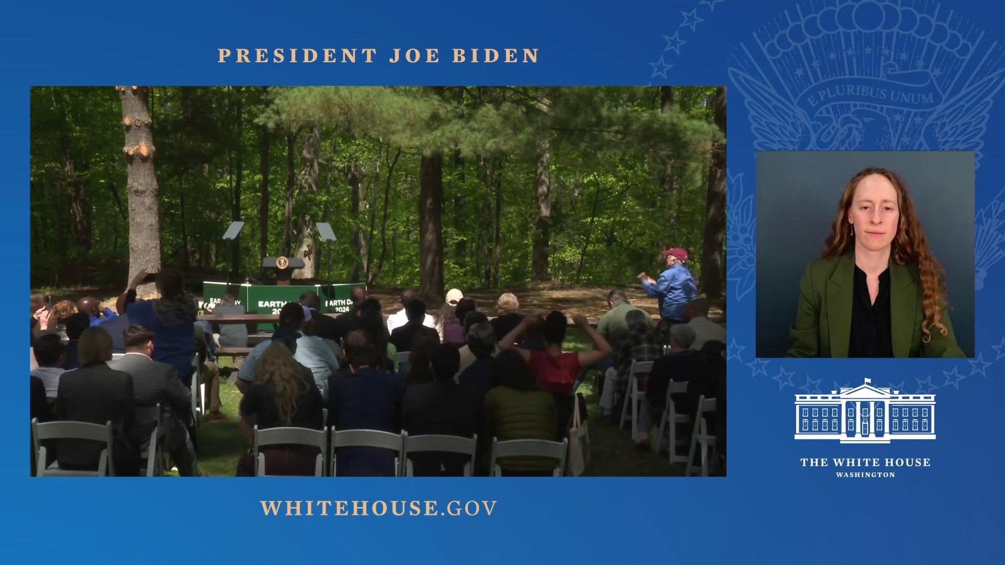 President Joe Biden delivers remarks to commemorate Earth Day.