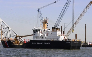 Coast Guard sets buoys in in preparation for opening of limited access channel