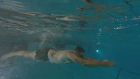 U.S. Marine Corps fitness instructors participate in a swim competition followed by a 2 mile run for the 2024 Fitness Instructor Competition - B-Roll