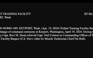 Trident Training Facility Change of Command