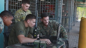B-Roll: MRF-D 24.3 Marines, Australian Soldiers configure coalition artillery networks