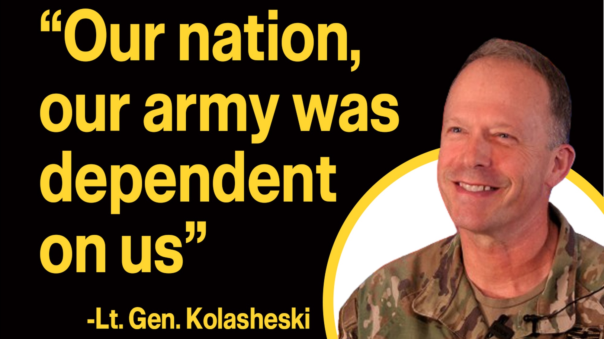 Lt. Gen. John S. Kolasheski, former commanding general of V Corps, goes over his career in the army as he prepares to retire after nearly 35 years of service.