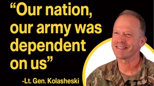 Lt. Gen. John S. Kolasheski reflects on his time in the Army