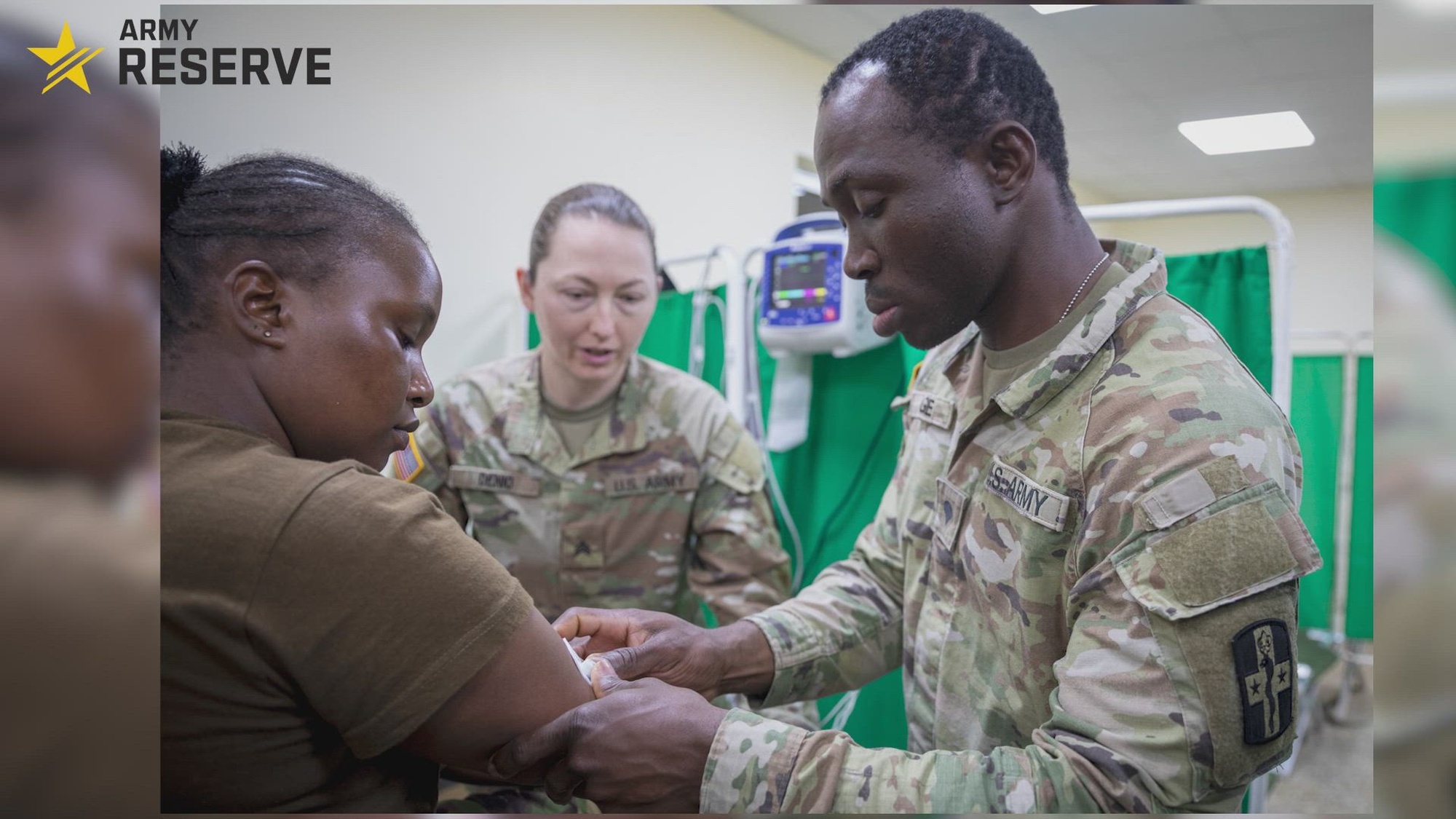 U.S. Army Reserve Spc. Israel Osagie, discusses why he joined the Army Reserve on Feb. 29, 2024, in Nanyuki, Kenya.
