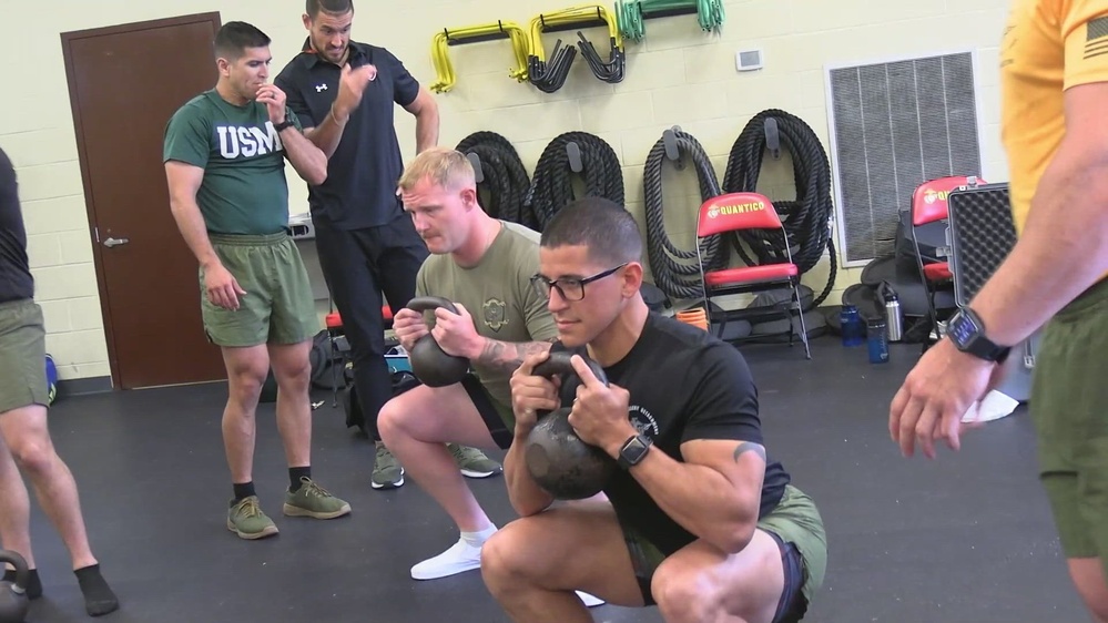 DVIDS - Video - 2024 Fittest Instructor Competition squat class (B-Roll)
