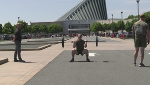 Fittest Instructor Competition 2024  thrust/run event (B-Roll)