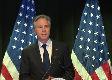 Secretary of State Antony J. Blinken holds a press availability in Beijing, People’s Republic of China