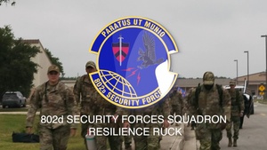 802nd SFS Resilience Ruck