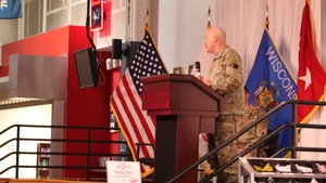 Fort McCoy senior commander discusses Army Reserve during Army Reserve's 116th birthday celebration at Fort McCoy