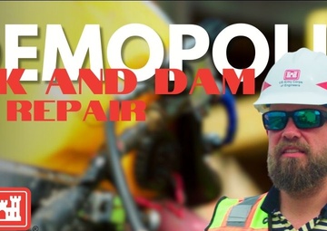 Demopolis Lock and Dam Repairs Underway Part 1