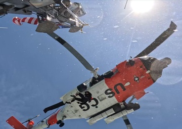 Coast Guard Air Station Clearwater and Station Sand Key conduct training mission off Clearwater Beach