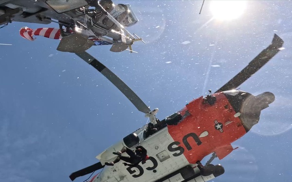 Coast Guard Air Station Clearwater and Station Sand Key conduct training mission off Clearwater Beach
