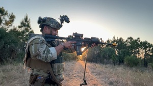 B-roll: Security Forces Airmen conduct FTX Coastal Defender (cinematic)