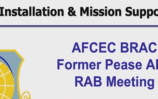 Former Pease AFB Restoration Advisory Board Meeting – April