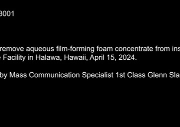 NCTF-RH Removes AFFF Concentrate