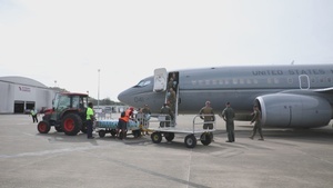 Broll: MRF-D 24.3 U.S. Marines, Sailors arrive in C-40A to Papua New Guinea for HADR exercise