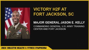Maj. Gen. Jason Kelly and Command Sgt. Maj. Erick Ochs discuss how Army Training Center- Fort Jackson has implemented H2F