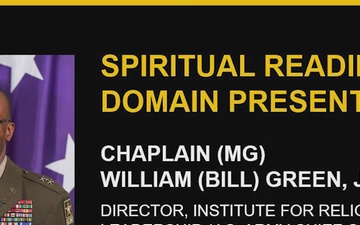 U.S. Army Chief of Chaplains, Maj. Gen., Bill Green discusses the spiritual domain during the H2F Symposium