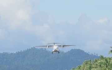 Balikatan 24: C-146A Wolfhound beach landing scenario