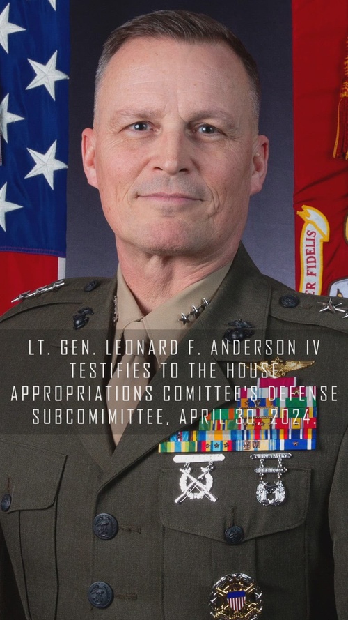Marine Forces Reserve Commander Testifies to the House Appropriations Committee