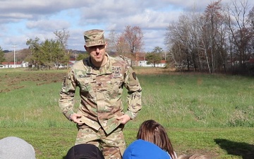 Fort McCoy Garrison commander provides comments during 2024 Fort McCoy Arbor Day ceremony
