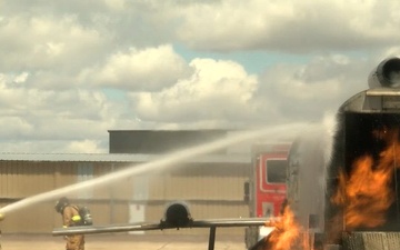 Iowa ANG firefighters train aircraft rescue and firefighting