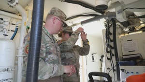BROLL: U.S. Army Soldiers from the 651st Quartermaster Company conduct water purification exercises with the Tunisian Armed Forces