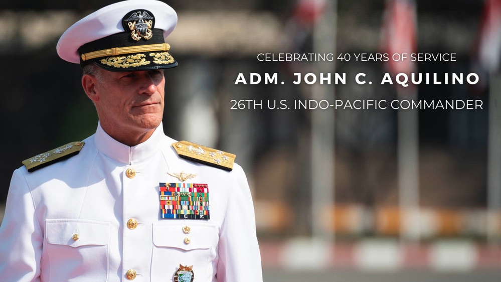 DVIDS - Video - USINDOPACOM Recognizes Service of Adm. John C. Aquilino