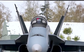 NATO jets take flight for exercise Ramstein Alloy 2024 (B-Roll)