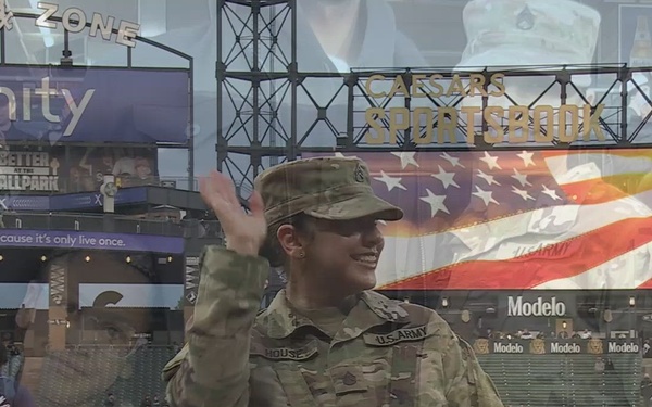 Chicago White Sox recognizes Army Reserve Staff Sergeant as 'Hero of the Game'