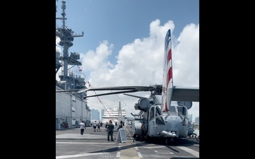 Fleet Week Miami USS Bataan Ship Tour