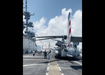 Fleet Week Miami USS Bataan Ship Tour