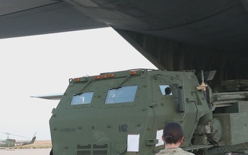 BROLL: HIMARS touch down at Matmata Air Base in Tunisia for African Lion 2024