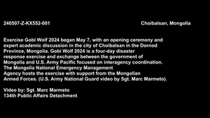 Exercise Gobi Wolf 2024 kicks off in Mongolia