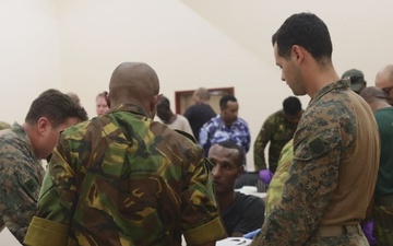 B-Roll: MRF-D 24.3: U.S. Navy, PNGDF medical personnel rehearse intravenous procedures 